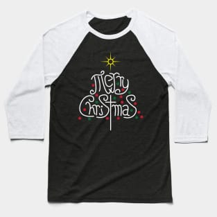 Merry Christmas Tree Shirt Baseball T-Shirt